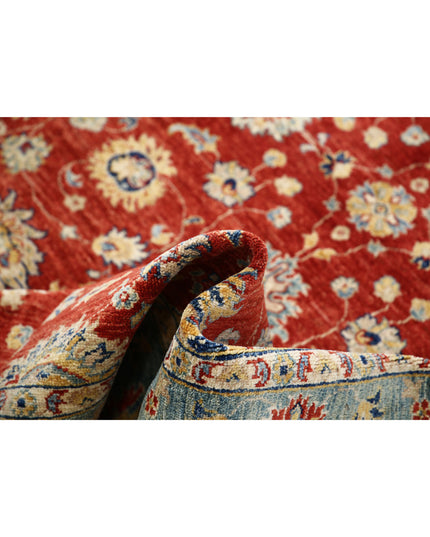 Ziegler 5' 9" X 7' 9" Hand Knotted Wool Rug 5' 9" X 7' 9" (175 X 236) / Red / Wool