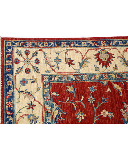 Ziegler 5' 6" X 7' 10" Hand Knotted Wool Rug 5' 6" X 7' 10" (168 X 239) / Red / Wool