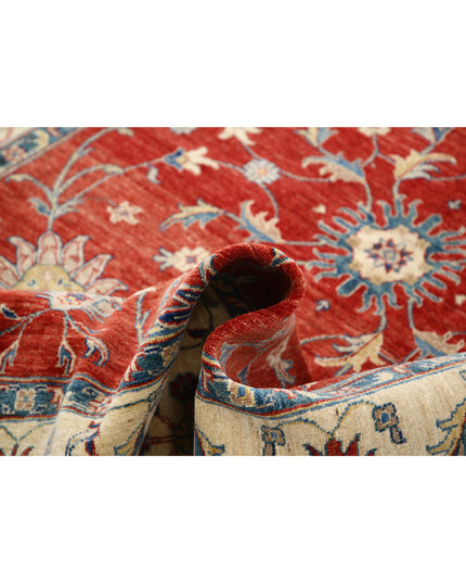 Ziegler 5' 6" X 7' 10" Hand Knotted Wool Rug 5' 6" X 7' 10" (168 X 239) / Red / Wool