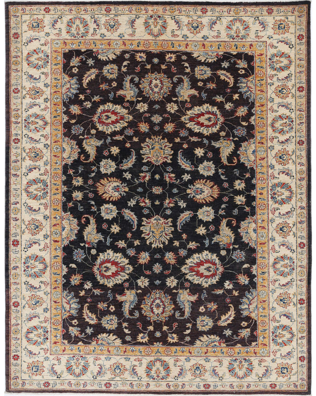 Ziegler 5' 10" X 7' 10" Hand Knotted Wool Rug 5' 10" X 7' 10" (178 X 239) / Brown / Wool