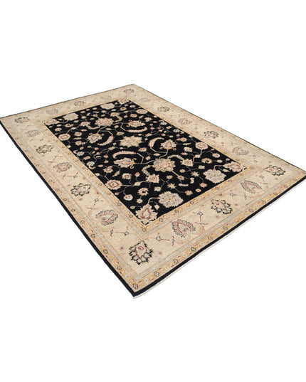 Ziegler 5' 7" X 8' 1" Hand Knotted Wool Rug 5' 7" X 8' 1" (170 X 246) / Black / Wool