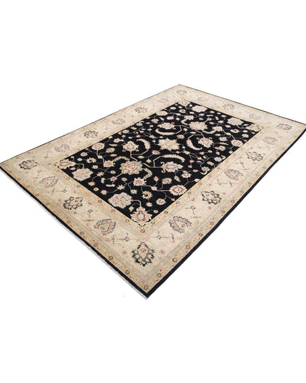 Ziegler 5' 7" X 8' 1" Hand Knotted Wool Rug 5' 7" X 8' 1" (170 X 246) / Black / Wool