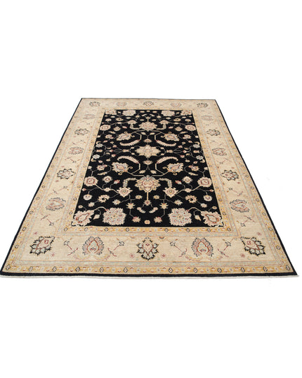 Ziegler 5' 7" X 8' 1" Hand Knotted Wool Rug 5' 7" X 8' 1" (170 X 246) / Black / Wool