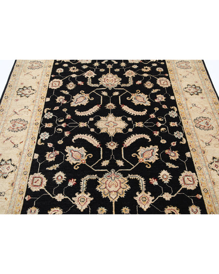 Ziegler 5' 7" X 8' 1" Hand Knotted Wool Rug 5' 7" X 8' 1" (170 X 246) / Black / Wool