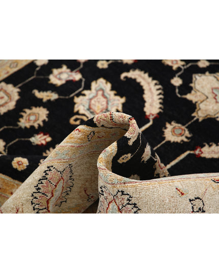 Ziegler 5' 7" X 8' 1" Hand Knotted Wool Rug 5' 7" X 8' 1" (170 X 246) / Black / Wool