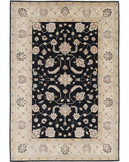 Ziegler 5' 7" X 8' 1" Hand Knotted Wool Rug 5' 7" X 8' 1" (170 X 246) / Black / Wool