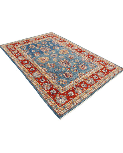 Ziegler 5' 6" X 7' 11" Hand Knotted Wool Rug 5' 6" X 7' 11" (168 X 241) / Blue / Wool