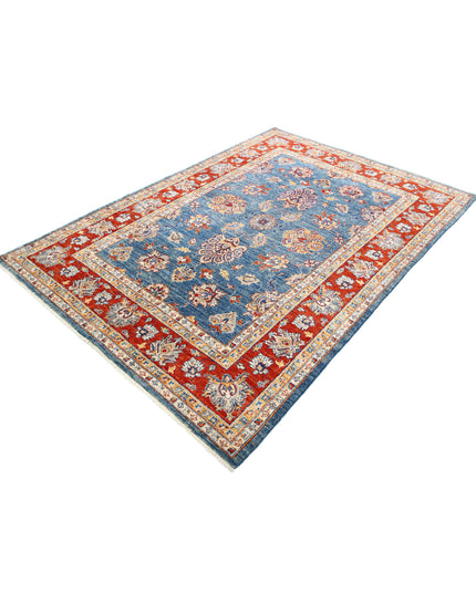 Ziegler 5' 6" X 7' 11" Hand Knotted Wool Rug 5' 6" X 7' 11" (168 X 241) / Blue / Wool