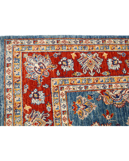 Ziegler 5' 6" X 7' 11" Hand Knotted Wool Rug 5' 6" X 7' 11" (168 X 241) / Blue / Wool