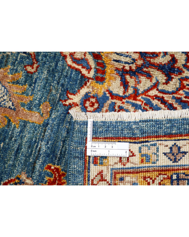 Ziegler 5' 6" X 7' 11" Hand Knotted Wool Rug 5' 6" X 7' 11" (168 X 241) / Blue / Wool