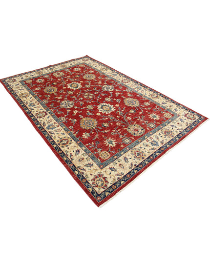Ziegler 5' 7" X 8' 1" Hand Knotted Wool Rug 5' 7" X 8' 1" (170 X 246) / Red / Wool