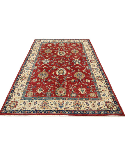 Ziegler 5' 7" X 8' 1" Hand Knotted Wool Rug 5' 7" X 8' 1" (170 X 246) / Red / Wool