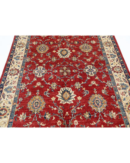 Ziegler 5' 7" X 8' 1" Hand Knotted Wool Rug 5' 7" X 8' 1" (170 X 246) / Red / Wool
