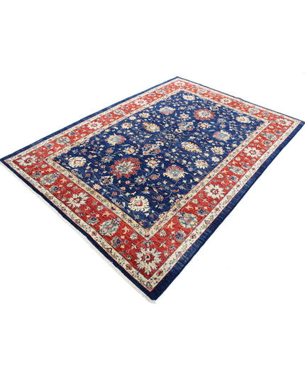 Ziegler 5' 7" X 7' 10" Hand Knotted Wool Rug 5' 7" X 7' 10" (170 X 239) / Blue / Wool