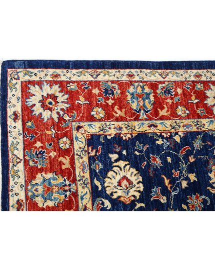 Ziegler 5' 7" X 7' 10" Hand Knotted Wool Rug 5' 7" X 7' 10" (170 X 239) / Blue / Wool