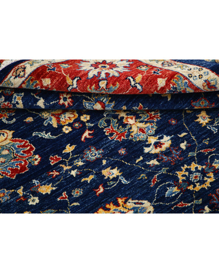 Ziegler 5' 7" X 7' 10" Hand Knotted Wool Rug 5' 7" X 7' 10" (170 X 239) / Blue / Wool
