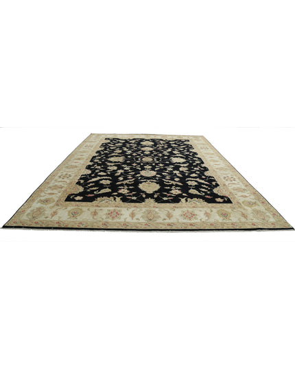 Ziegler 9' 10" X 13' 6" Hand Knotted Wool Rug 9' 10" X 13' 6" (300 X 411) / Black / Wool