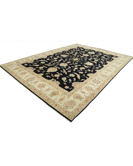 Ziegler 9' 10" X 13' 6" Hand Knotted Wool Rug 9' 10" X 13' 6" (300 X 411) / Black / Wool