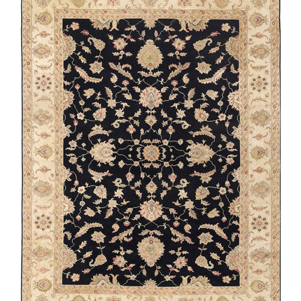 Ziegler 9' 10" X 13' 6" Hand Knotted Wool Rug 9' 10" X 13' 6" (300 X 411) / Black / Wool