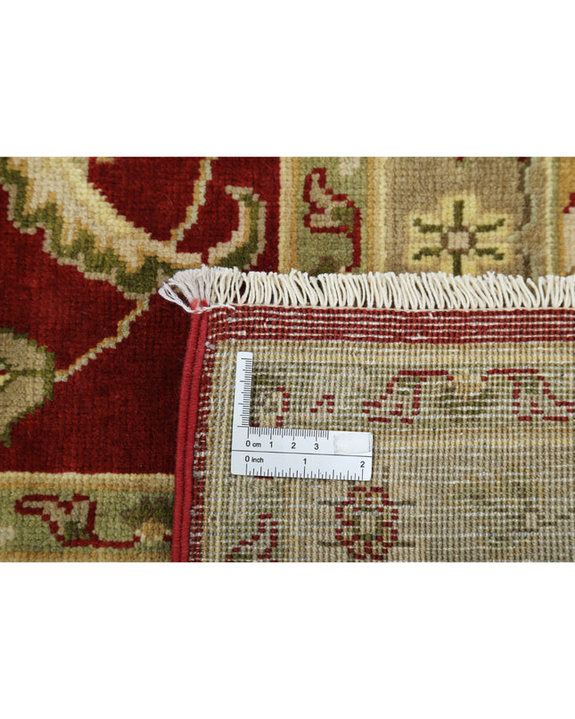 Ziegler 9' 10" X 13' 8" Hand Knotted Wool Rug 9' 10" X 13' 8" (300 X 417) / Red / Wool