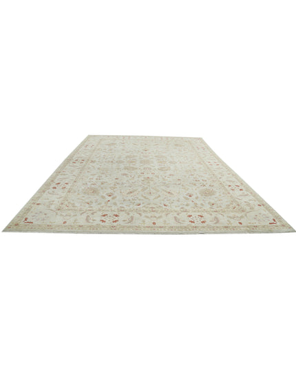 Ziegler 9' 8" X 13' 10" Hand Knotted Wool Rug 9' 8" X 13' 10" (295 X 422) / Blue / Wool