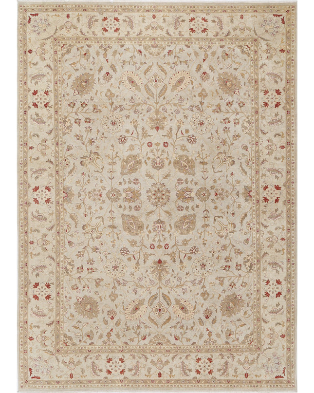 Ziegler 9' 8" X 13' 10" Hand Knotted Wool Rug 9' 8" X 13' 10" (295 X 422) / Blue / Wool