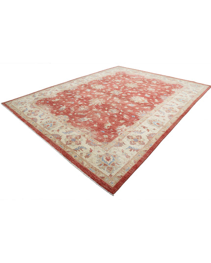 Ziegler 10' 2" X 12' 9" Hand Knotted Wool Rug 10' 2" X 12' 9" (310 X 389) / Red / Wool