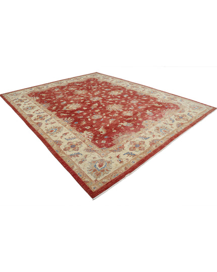 Ziegler 10' 2" X 12' 9" Hand Knotted Wool Rug 10' 2" X 12' 9" (310 X 389) / Red / Wool