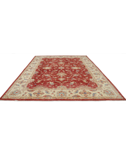 Ziegler 10' 2" X 12' 9" Hand Knotted Wool Rug 10' 2" X 12' 9" (310 X 389) / Red / Wool