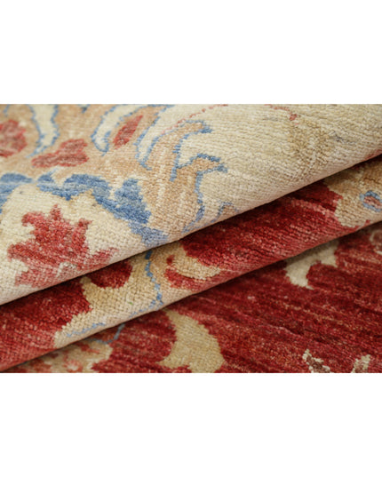 Ziegler 10' 2" X 12' 9" Hand Knotted Wool Rug 10' 2" X 12' 9" (310 X 389) / Red / Wool