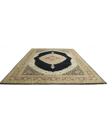 Ziegler 9' 10" X 13' 7" Hand Knotted Wool Rug 9' 10" X 13' 7" (300 X 414) / Black / Wool