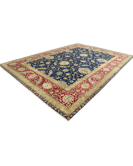 Ziegler 9' 11" X 13' 10" Hand Knotted Wool Rug 9' 11" X 13' 10" (302 X 422) / Blue / Wool