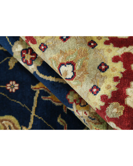 Ziegler 9' 11" X 13' 10" Hand Knotted Wool Rug 9' 11" X 13' 10" (302 X 422) / Blue / Wool