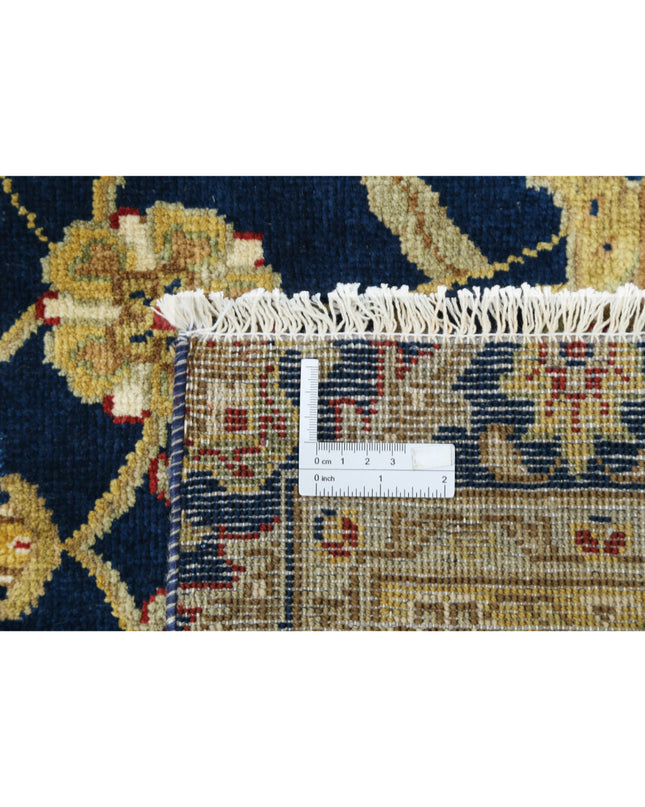 Ziegler 9' 11" X 13' 10" Hand Knotted Wool Rug 9' 11" X 13' 10" (302 X 422) / Blue / Wool