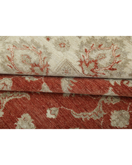 Ziegler 9' 7" X 11' 11" Hand Knotted Wool Rug 9' 7" X 11' 11" (292 X 363) / Red / Wool