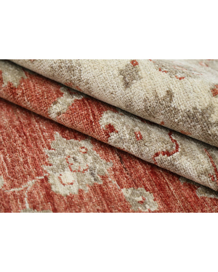 Ziegler 9' 7" X 11' 11" Hand Knotted Wool Rug 9' 7" X 11' 11" (292 X 363) / Red / Wool