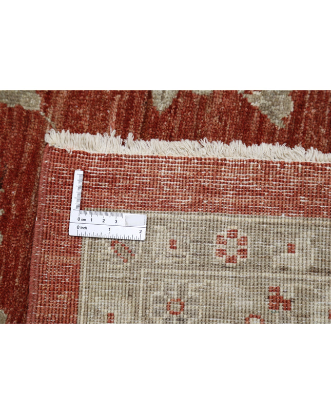 Ziegler 9' 7" X 11' 11" Hand Knotted Wool Rug 9' 7" X 11' 11" (292 X 363) / Red / Wool