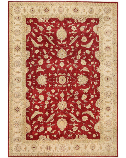 Ziegler 9' 10" X 14' 0" Hand Knotted Wool Rug 9' 10" X 14' 0" (300 X 427) / Red / Wool