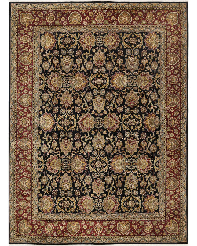 Ziegler 10' 0" X 13' 9" Hand Knotted Wool Rug 10' 0" X 13' 9" (305 X 419) / Black / Wool