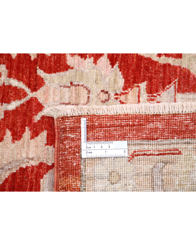 Ziegler 9' 11" X 13' 7" Hand Knotted Wool Rug 9' 11" X 13' 7" (302 X 414) / Red / Wool