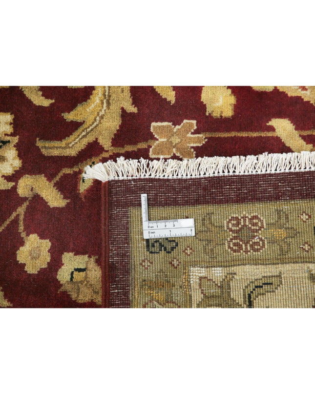 Ziegler 9' 9" X 13' 10" Hand Knotted Wool Rug 9' 9" X 13' 10" (297 X 422) / Burgundy / Wool