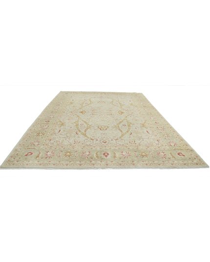 Ziegler 8' 11" X 12' 1" Hand Knotted Wool Rug 8' 11" X 12' 1" (272 X 368) / Green / Wool