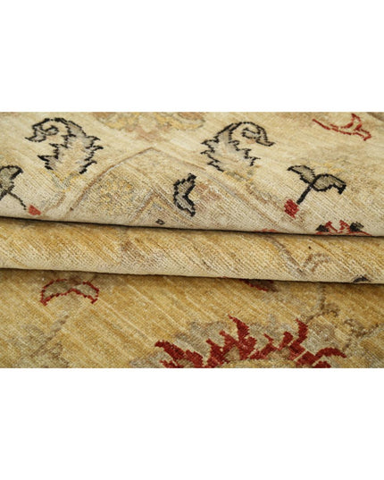 Ziegler 9' 1" X 12' 6" Hand Knotted Wool Rug 9' 1" X 12' 6" (277 X 381) / Gold / Wool