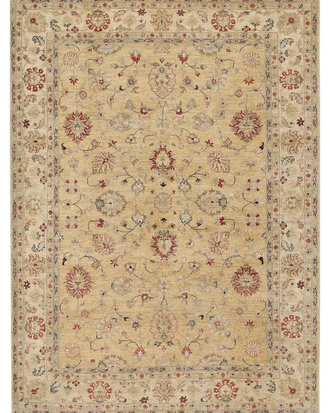 Ziegler 9' 1" X 12' 6" Hand Knotted Wool Rug 9' 1" X 12' 6" (277 X 381) / Gold / Wool