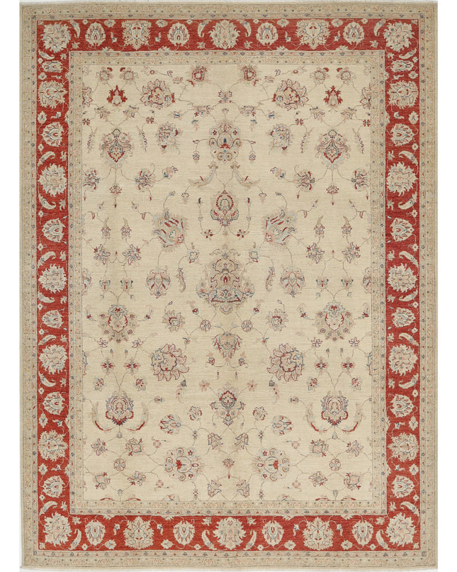 Ziegler 8' 11" X 12' 2" Hand Knotted Wool Rug 8' 11" X 12' 2" (272 X 371) / Ivory / Wool