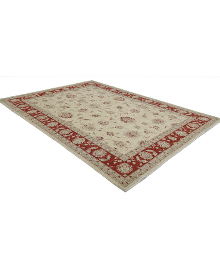 Ziegler 8' 1" X 11' 4" Hand Knotted Wool Rug 8' 1" X 11' 4" (246 X 345) / Ivory / Wool