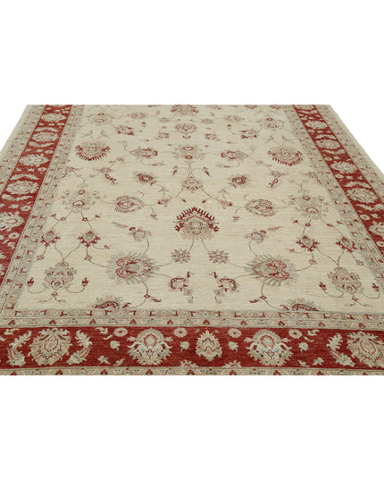 Ziegler 8' 1" X 11' 4" Hand Knotted Wool Rug 8' 1" X 11' 4" (246 X 345) / Ivory / Wool