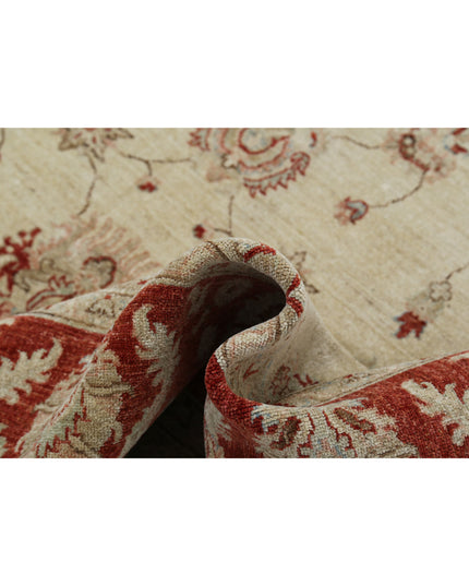 Ziegler 8' 1" X 11' 4" Hand Knotted Wool Rug 8' 1" X 11' 4" (246 X 345) / Ivory / Wool