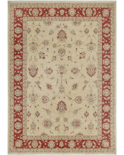 Ziegler 8' 1" X 11' 4" Hand Knotted Wool Rug 8' 1" X 11' 4" (246 X 345) / Ivory / Wool