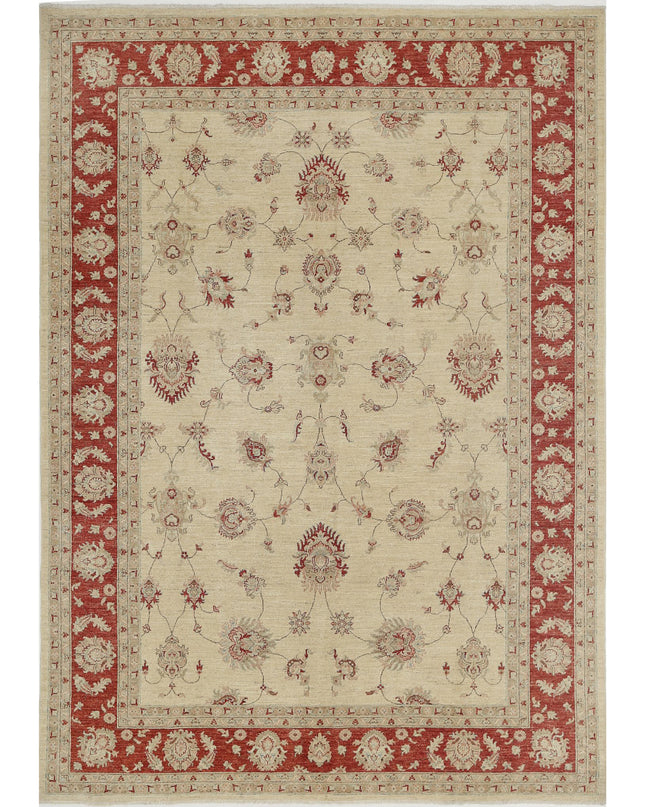 Ziegler 8' 1" X 11' 4" Hand Knotted Wool Rug 8' 1" X 11' 4" (246 X 345) / Ivory / Wool